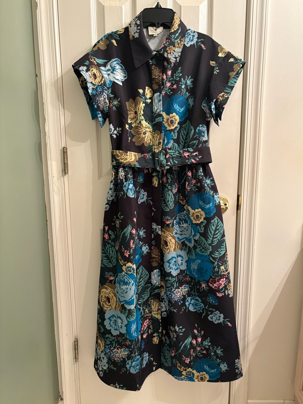 Tuckernuck Chloe BLACK VERDANT FLORAL Dress